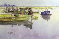 Farooq Aftab, 15 x 21 Inch, Watercolor on Paper, Landscape Painting, AC-FQB-009